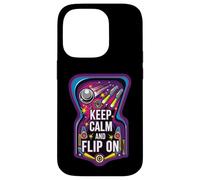 Carcasa para iPhone 14 Pro Keep Calm and Flip On Retro Pinball Arcade Game
