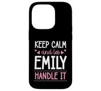 Carcasa para iPhone 14 Pro Keep Calm and Let Emily Handle It Chill Nombre