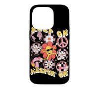 Carcasa para iPhone 14 Pro Keep On Keepin' On Retro Daisy Graphic