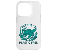Carcasa para iPhone 14 Pro Keep The Sea - Tortuga Marina sin plástico, Día ecológico de la Tierra