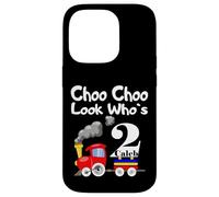 Carcasa para iPhone 14 Pro Kids 2nd Birthday Caleb Choo Choo Train 2 Year Old