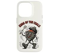 Carcasa para iPhone 14 Pro King of The Coals Retro Cartoon BBQ Kettle Grill Grill