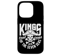 Carcasa para iPhone 14 Pro King of The Seven Seas Wild Abstract Skull Real Gangs