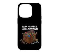 Carcasa para iPhone 14 Pro Knitting Crochet Yarn Hoarder Level Maximum