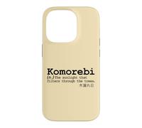 Carcasa para iPhone 14 Pro Komorebi Japonés Palabra Vocab Poético Árbol Sol Naturaleza Amor