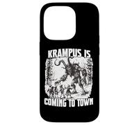 Carcasa para iPhone 14 Pro Krampus Tradición Perchtenlauf Kramperl Máscara Bad Santa