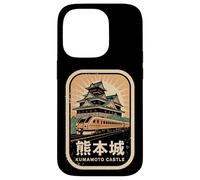 Carcasa para iPhone 14 Pro Kumamoto Castillo Japón Retro Tren Vintage Japonés Kanji