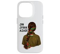 Carcasa para iPhone 14 Pro Kurdistán Nowruz, Jin, Jiyan, Azadî Rojava Amo Kurdistán