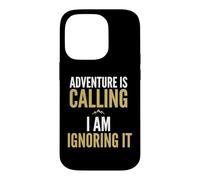 Carcasa para iPhone 14 Pro La Aventura está Llamando Lo Estoy ignorando Introvertido Hiker