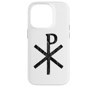 Carcasa para iPhone 14 Pro La Cruz Chi-Rho - Símbolo De Jesucristo - Vintage