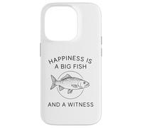 Carcasa para iPhone 14 Pro La Felicidad es un pez Grande y un Testigo - Divertido Pescador de Pesca