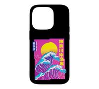 Carcasa para iPhone 14 Pro La Gran Ola, Vaporwave Anime Estética Glitch Japonés