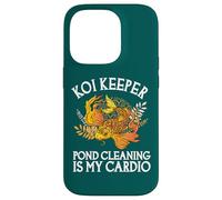 Carcasa para iPhone 14 Pro La Limpieza de estanques Koi Keeper es mi Cardio