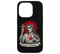 Carcasa para iPhone 14 Pro La Muerte es derrotada Oscuro Cristiano Gótico Esqueleto Fe G