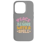 Carcasa para iPhone 14 Pro La Paz Comienza con una Sonrisa Mujer niños Hombres