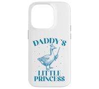 Carcasa para iPhone 14 Pro La pequeña Princesa con Corona de Ganso de papá y su Linda Hija