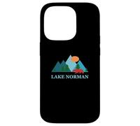 Carcasa para iPhone 14 Pro Lake Norman North Carolina Vacation Souvenir Vintage Logo