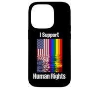 Carcasa para iPhone 14 Pro Las Banderas apoyan los Derechos Humanos Orgullo Gay Reflexión Diversidad