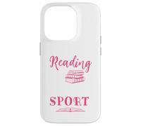 Carcasa para iPhone 14 Pro Leer es mi Lector de Gusanos de Biblioteca para Amantes de los Libros Deportivos