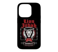 Carcasa para iPhone 14 Pro León de Judá Apocalipsis 5:5 Verso bíblico gótico Cristiano