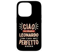 Carcasa para iPhone 14 Pro Leonardo Idea Regalo Personalizzata Nome Divertente