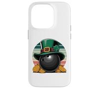 Carcasa para iPhone 14 Pro Leprechaun Bowling Ball St. Patrick's Day Gold
