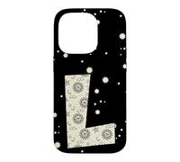 Carcasa para iPhone 14 Pro Letra Celestial L Sol Luna Alfabeto Vintage