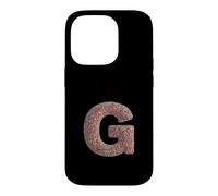Carcasa para iPhone 14 Pro Letter G Candy Rainbow Sprinkles Monogram Men, Women, Kids