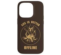 Carcasa para iPhone 14 Pro Life is Better Offline - Camping & Star Gazing Nature Quote