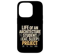 Carcasa para iPhone 14 Pro Life of An Architecture Student Eat Sleep Project -