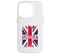 Carcasa para iPhone 14 Pro Lincoln - Ciudad de Inglaterra con Bandera del Reino Unido