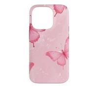 Carcasa para iPhone 14 Pro Lindas Mariposas Rosadas Mariposa Femenina Y2K