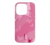 Carcasa para iPhone 14 Pro Lindas Mariposas Rosadas Mariposa Femenina Y2K