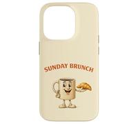 Carcasa para iPhone 14 Pro Lindo café Mascota Domingo Brunch Amante Foodies Vintage Retro
