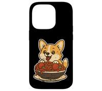 Carcasa para iPhone 14 Pro Lindo Corgi Spaghetti Pasta Lover