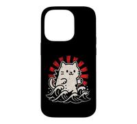 Carcasa para iPhone 14 Pro Lindo diseño de Gato Ondulado japonés - Kawaii Lucky Kitty Retro RIS