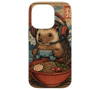 Carcasa para iPhone 14 Pro Lindo Erizo Kawaii Gamer Divertido Ramen Retro Juegos