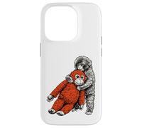 Carcasa para iPhone 14 Pro Lindo Mono bebé zoológico Llamado ponche Adorable orangután Relleno