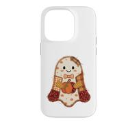 Carcasa para iPhone 14 Pro Lindo Patchwork Fantasma Calabaza otoño Halloween