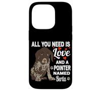 Carcasa para iPhone 14 Pro Lindo Puntero Llamado Berta para alemán Puntero de Pelo Corto