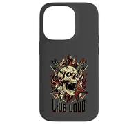 Carcasa para iPhone 14 Pro Live Loud Rock and Roll Guitarra Vintage Rock Music