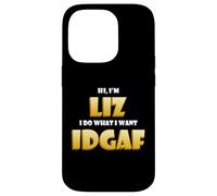Carcasa para iPhone 14 Pro Liz Joke Idgaf Meme Funny Halloween Decorations Elizabeth