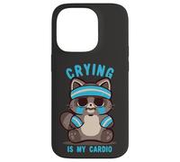 Carcasa para iPhone 14 Pro Llorar es mi Mapache Cardiovascular