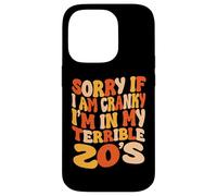 Carcasa para iPhone 14 Pro Lo Siento si Estoy de Mal Humor, Estoy en mis terribles 20 - Groovy Retro