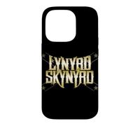 Carcasa para iPhone 14 Pro Logotipo de Lynyrd Skynyrd, Campesino sureño, Vintage, Rock de los 70, Dorado