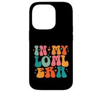 Carcasa para iPhone 14 Pro LOML Love of My Life Era Groovy Retro Esposa Novia Corazones