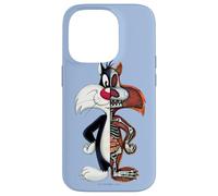 Carcasa para iPhone 14 Pro Looney Tunes Slyvester Half Skeleton