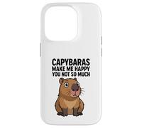 Carcasa para iPhone 14 Pro Los capibaras me Hacen Feliz no Tanto