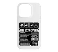 Carcasa para iPhone 14 Pro Los rasgos centrales extrovertidos Mariposa Social extrovertida Divertida