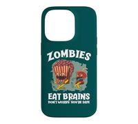 Carcasa para iPhone 14 Pro Los Zom omen Cerebros no se preocupan sarcástico Zombie Halloween